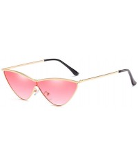 Square MOD-Style Individuality Triangle Sunglasses Full Metal Frame Anti-glare - S03 - CR189SUA26W $19.83
