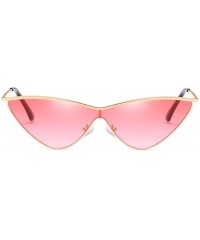 Square MOD-Style Individuality Triangle Sunglasses Full Metal Frame Anti-glare - S03 - CR189SUA26W $19.83