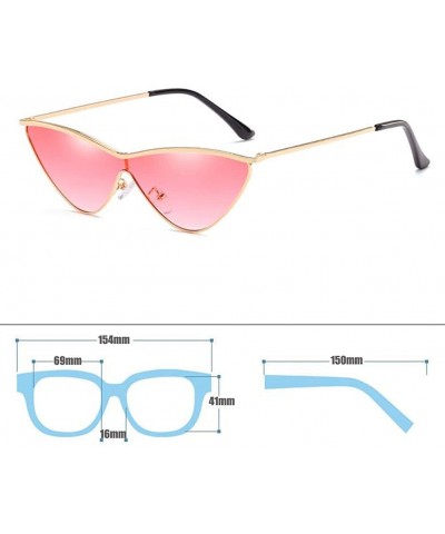 Square MOD-Style Individuality Triangle Sunglasses Full Metal Frame Anti-glare - S03 - CR189SUA26W $19.83