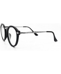 Aviator 8926 Women Men Vintage Classic Nerd retro Round Non-Prescription Clear Lens Glasses Frame - Matt Black - CT18DIWXE77 ...