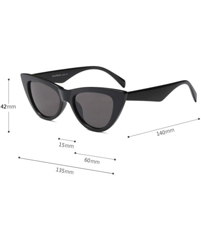 Goggle Vintage Retro Women Cateye Sunglasses Clout Goggle Small Fun Colorful Shades - White - CW18IC8Q8II $10.34