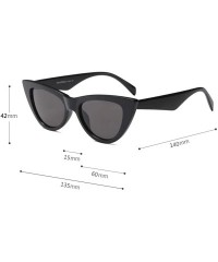 Goggle Vintage Retro Women Cateye Sunglasses Clout Goggle Small Fun Colorful Shades - White - CW18IC8Q8II $10.34