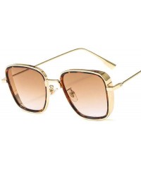 Semi-rimless Luxury Kabir Singh India Movie Sunglasses Men Women Square Gold Frame Cool Shades Red Sun Glasses Male Female - ...