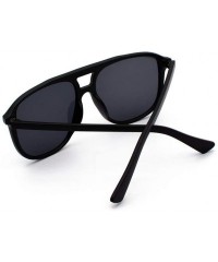 Rectangular Polarized Gradient Sunglasses for Women Men Mirrored Lens Fashion Goggle Eyewear Luxury Accessory (Black) - Black...