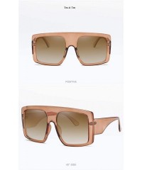 Shield One Piece Square Sunglasses For Women Sexy New Brand Big Shield Female Sun Glasses Men Vintage Oversize Eyewea - CW197...