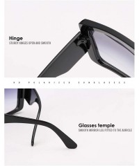 Shield One Piece Square Sunglasses For Women Sexy New Brand Big Shield Female Sun Glasses Men Vintage Oversize Eyewea - CW197...