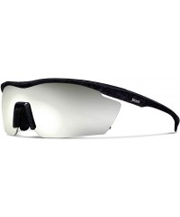 Sport Gamma Black Road Cycling/Fishing Sunglasses with ZEISS P7020M Super Silver Mirrored Lenses - CX18KN3D33T $22.16