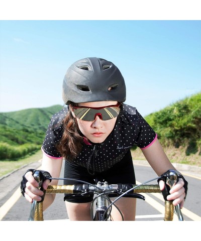 Sport Gamma Black Road Cycling/Fishing Sunglasses with ZEISS P7020M Super Silver Mirrored Lenses - CX18KN3D33T $22.16