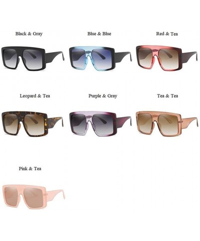 Shield One Piece Square Sunglasses For Women Sexy New Brand Big Shield Female Sun Glasses Men Vintage Oversize Eyewea - CW197...