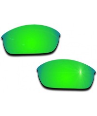 Sport Polarized Replacement Lenses for Oakley Flak Jacket Sunglasses - Multiple Colors - Green Mirrored Coating - C5185MTLA47...