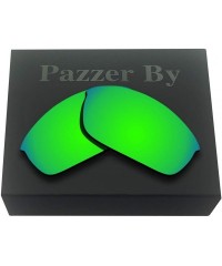 Sport Polarized Replacement Lenses for Oakley Flak Jacket Sunglasses - Multiple Colors - Green Mirrored Coating - C5185MTLA47...