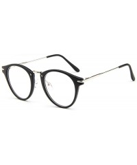 Aviator 2019 Transparent Metal Sunglasses Women Mirror Classic Vintage Street Black - Matteblack - CK18Y3O5HZ5 $10.71