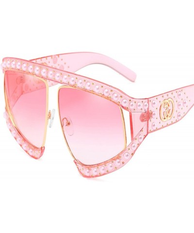 Oval Color mood New Fashion Sunglasses Irregular Pearl Sunglasses - A11-2-663052 - CW18EH4CAW7 $83.08