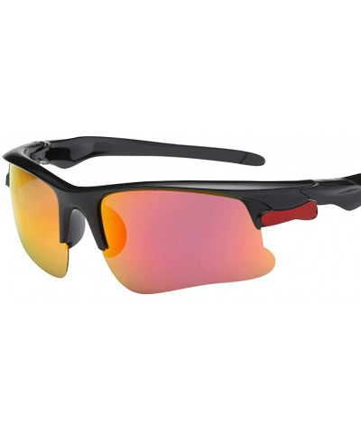 Oversized Men's and Female Polarized Sunglasses Outdoor Sports Sunglasses 2019 Fashion - Red - CM18TH6TTD8 $10.24