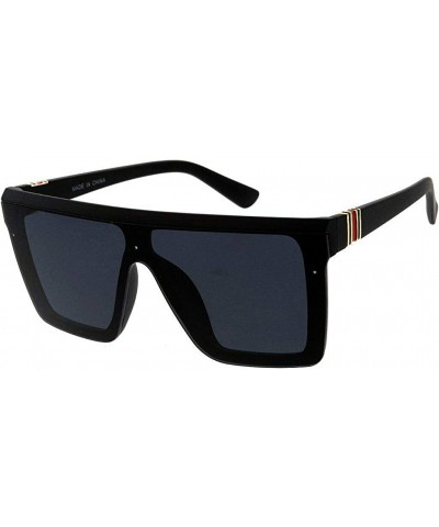 Rimless Fashion Oversize Siamese Lens Sunglasses Women Men Succinct Style UV400 - CX1983HHXC4 $43.11