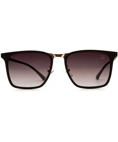 Square p589 Square Style Polarized - for Womens-Mens 100% UV PROTECTION - Darkbrown-browndegrade - C6192THMRML $20.24