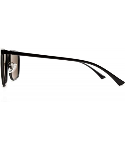 Square p589 Square Style Polarized - for Womens-Mens 100% UV PROTECTION - Darkbrown-browndegrade - C6192THMRML $20.24