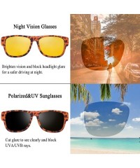 Sport Fit Over Sunglasses for Prescription Glasses with Magnetic Clip on Lens - Amber Leopard - C0199ZMZZD0 $23.70