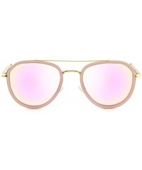 Round Stylish Polarized Sunglasses 100% UV Protection For Women - F-pink - CS18GO4HUS7 $8.67