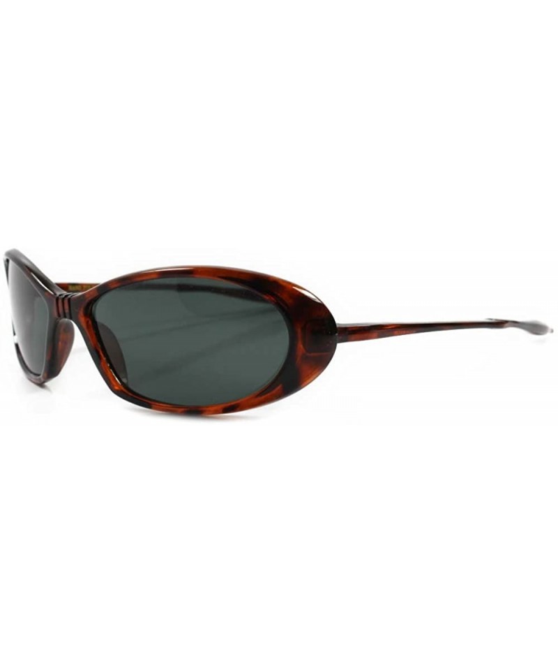 Oval Vintage Classic 80s Around Sporty Oval Sunglasses - Tortoise - C318ECEI2O7 $14.78