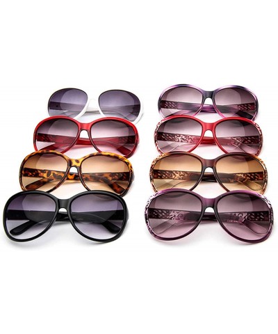 Square Round Sunglasses Women 2019 Black Oversized Retro Vintage Big Sun Glasses Shades Dames - White - CP199CMGQ40 $20.81