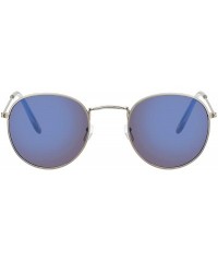 Oversized New Brand Designer Vintage Oval Sunglasses Women Retro Clear Lens Eyewear Round Sun Glasses - Silver Silver - CC198...
