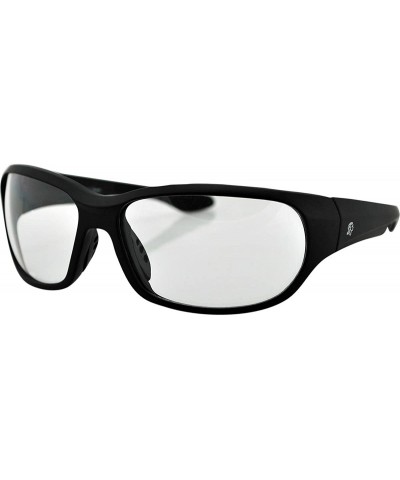 Wrap New Jersey Black Sunglasses with Clear Lens EZNJ01C - CQ116VHGEWB $20.37