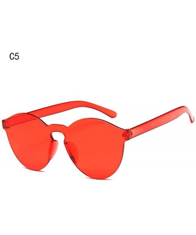 Rimless 2019 New Summer Women Rimless Sunglasses Transparent Shades Sun Glasses C7 - C5 - C118YKU4UOE $16.21