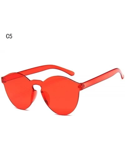 Rimless 2019 New Summer Women Rimless Sunglasses Transparent Shades Sun Glasses C7 - C5 - C118YKU4UOE $16.43