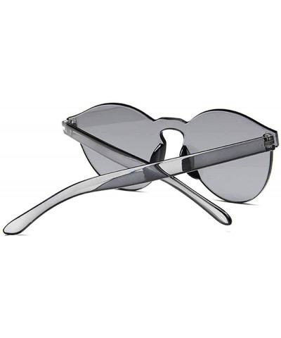 Rimless 2019 New Summer Women Rimless Sunglasses Transparent Shades Sun Glasses C7 - C5 - C118YKU4UOE $10.66