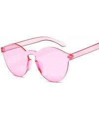 Rimless 2019 New Summer Women Rimless Sunglasses Transparent Shades Sun Glasses C7 - C5 - C118YKU4UOE $10.66