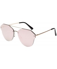 Rimless Sunglasses Vintage Glasses Eyewear Rimless - Or - C218QNESY64 $8.42