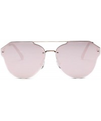 Rimless Sunglasses Vintage Glasses Eyewear Rimless - Or - C218QNESY64 $8.42