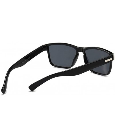 Goggle Men Polarized Driving Sunglasses Classic Square Sun Glasses Vintage Driver UV400 Goggles Male Shades - CF199L5GMY2 $15.49