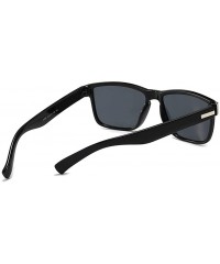 Goggle Men Polarized Driving Sunglasses Classic Square Sun Glasses Vintage Driver UV400 Goggles Male Shades - CF199L5GMY2 $15.49