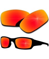 Sport Polarized Replacement Lenses Fives Squared Sunglasses - Multiple Colors - Orange Red Mirrored Coating - CX185EE6772 $12.08