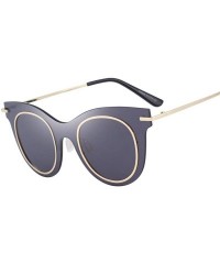 Wrap Women Fashion Cat Eye Sunglasses Wrap Frame UV400 Protection S6276 C06 Brown - C04 Red - CI18YZT9DYM $9.96