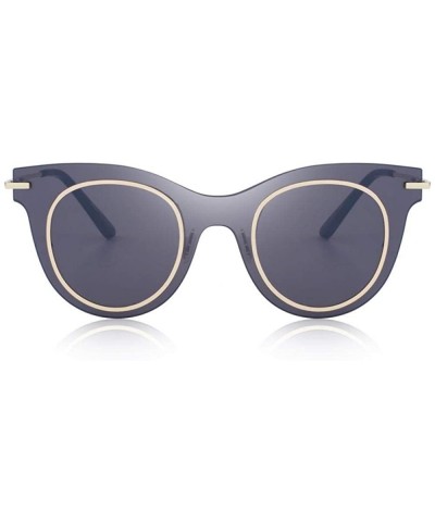 Wrap Women Fashion Cat Eye Sunglasses Wrap Frame UV400 Protection S6276 C06 Brown - C04 Red - CI18YZT9DYM $9.96