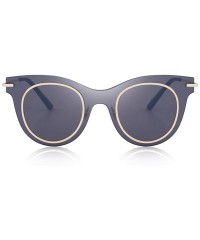 Wrap Women Fashion Cat Eye Sunglasses Wrap Frame UV400 Protection S6276 C06 Brown - C04 Red - CI18YZT9DYM $9.96