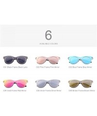 Wrap Women Fashion Cat Eye Sunglasses Wrap Frame UV400 Protection S6276 C06 Brown - C04 Red - CI18YZT9DYM $9.96