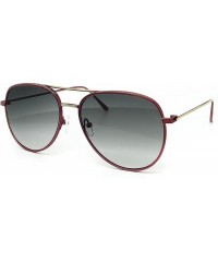 Oversized FV7108-1 Premium Oversized Flat Aviator Tinted Retro Sunglass - Rose Pink - C018R9EUI9M $13.61