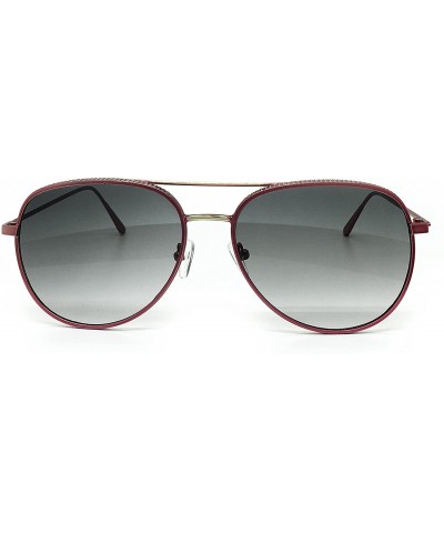 Oversized FV7108-1 Premium Oversized Flat Aviator Tinted Retro Sunglass - Rose Pink - C018R9EUI9M $31.33