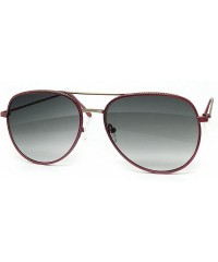 Oversized FV7108-1 Premium Oversized Flat Aviator Tinted Retro Sunglass - Rose Pink - C018R9EUI9M $31.33