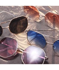 Oversized Fashion Oversized Sunglasses for Men and Women Polygon Mirrored Lens with Case - UV 400 Protection - C218T3KN2UW $1...