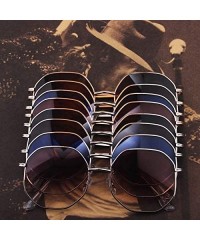 Oversized Fashion Oversized Sunglasses for Men and Women Polygon Mirrored Lens with Case - UV 400 Protection - C218T3KN2UW $1...