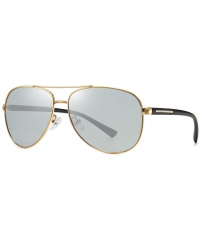 Aviator Men's Polarized Sunglasses Aviator Mirrored Sun Glasses for Men Fishing Driving (Color F) - F - CV199ANCMZO $47.73