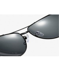 Aviator Men's Polarized Sunglasses Aviator Mirrored Sun Glasses for Men Fishing Driving (Color F) - F - CV199ANCMZO $27.46