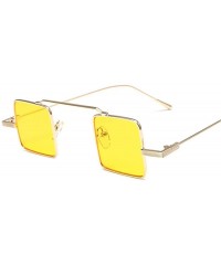 Aviator Steampunk Sunglasses Women Fashion Metal Small Sun Glasses Ladies C2 As Picture - C6 - C018YKURIQC $11.08