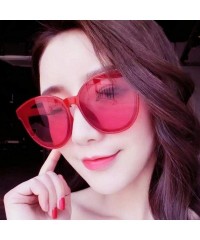 Aviator Luxury Vintage Round Sunglasses Women Brand Designer 2019 Cat Eye Leopard - Mercuryblue - CS18Y3ONDIX $12.15