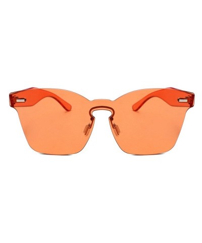 Oversized Protection Oversized Butterfly Sunglasses - Orange - CE18Q7K3TEU $10.68